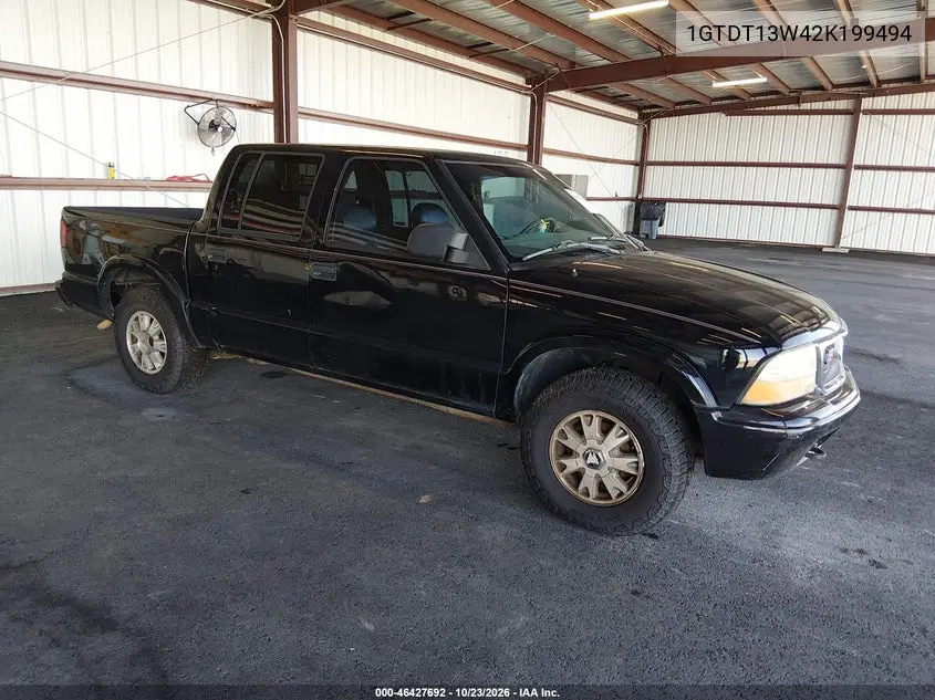 GMC SONOMA 2002, VIN 1GTDT13W42K199494