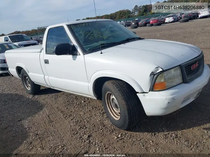 GMC SONOMA 2003, VIN 1GTCS14H638206880