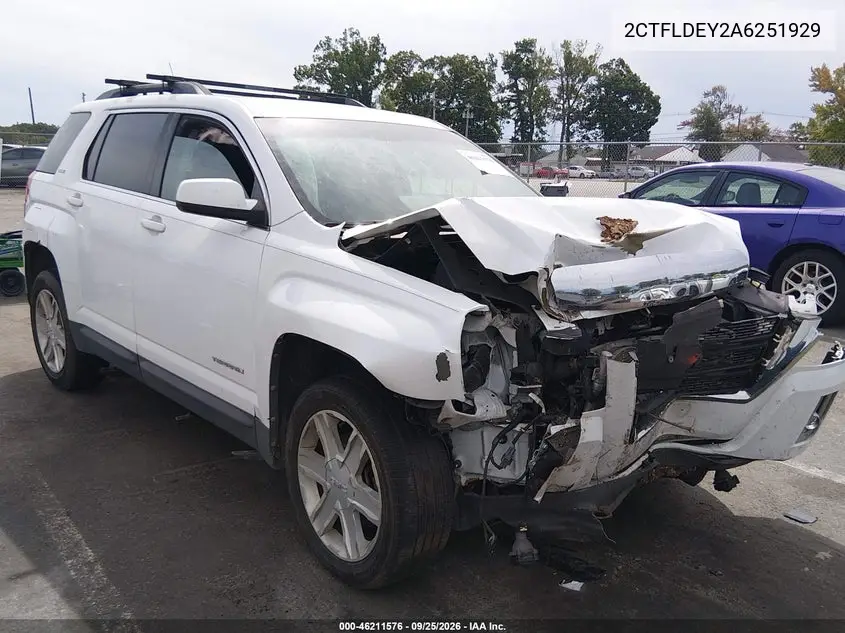 GMC TERRAIN 2010, VIN 2CTFLDEY2A6251929