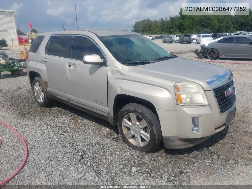 GMC TERRAIN 2011, VIN 2CTALMEC3B6477252