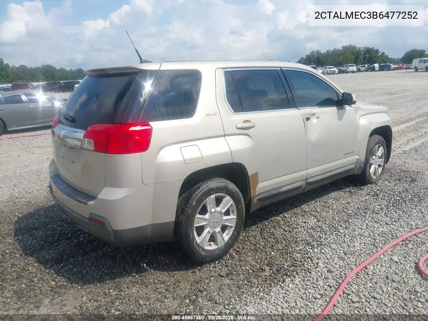 2011 GMC TERRAIN VIN 2CTALMEC3B6477252 — фото 4