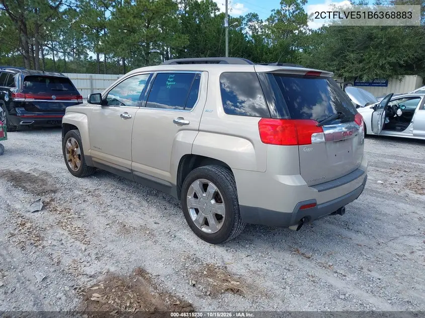 2011 GMC TERRAIN VIN 2CTFLVE51B6368883 — фото 3