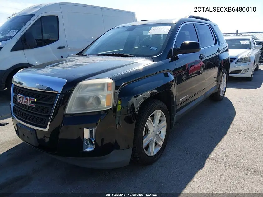 2011 GMC TERRAIN VIN 2CTALSECXB6480010 — фото 2