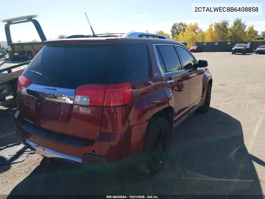 2011 GMC TERRAIN VIN 2CTALWEC8B6408858 — фото 4