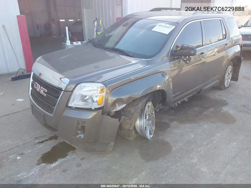 2012 GMC TERRAIN VIN 2GKALSEK7C6229888 — фото 2