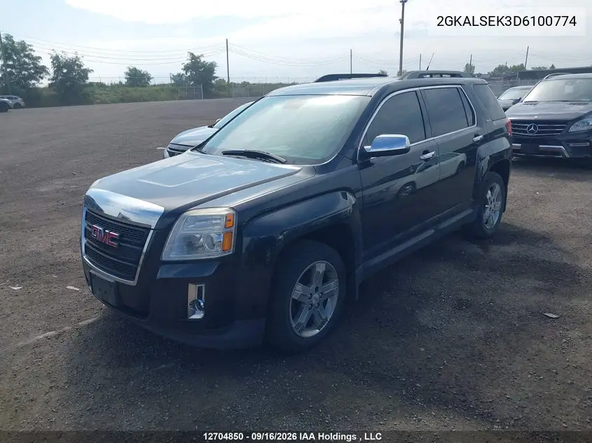 2013 GMC TERRAIN VIN 2GKALSEK3D6100774 — фото 2