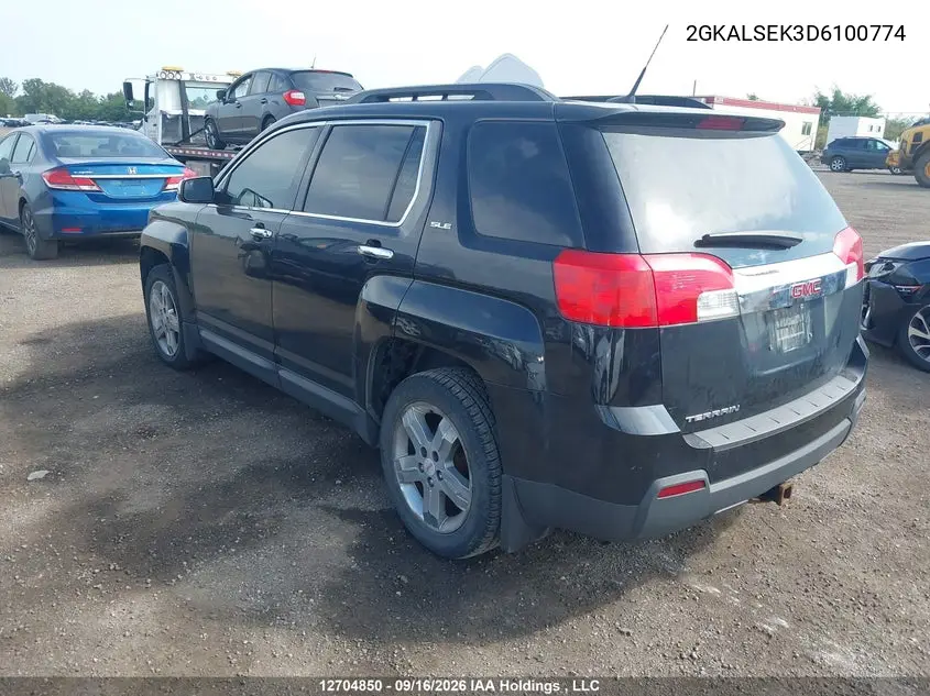 2013 GMC TERRAIN VIN 2GKALSEK3D6100774 — фото 3