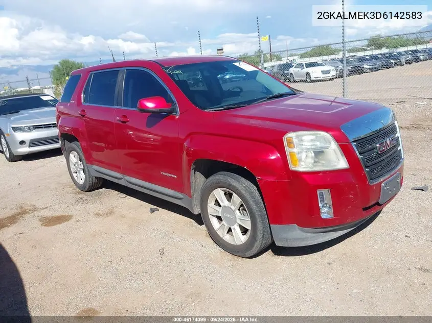 GMC TERRAIN 2013, VIN 2GKALMEK3D6142583