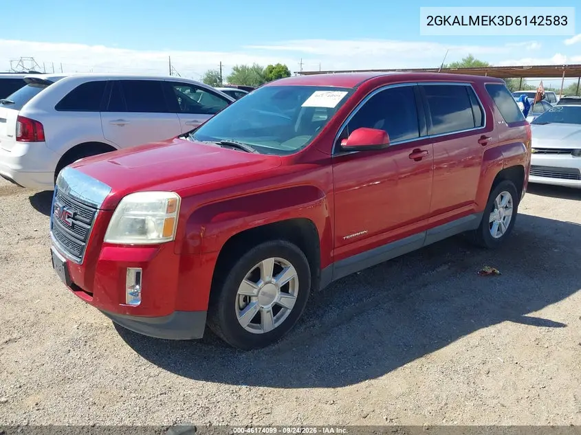 2013 GMC TERRAIN VIN 2GKALMEK3D6142583 — фото 2