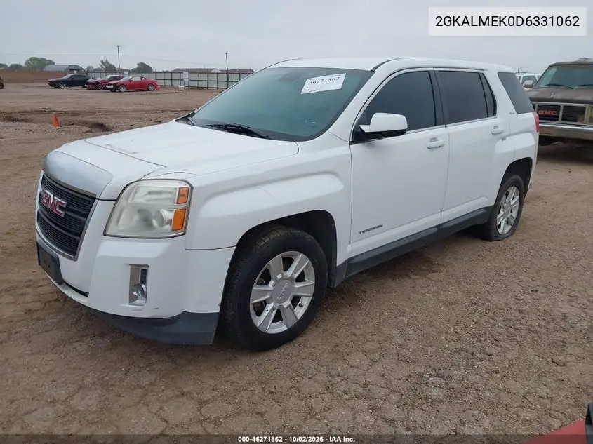 2013 GMC TERRAIN VIN 2GKALMEK0D6331062 — фото 2