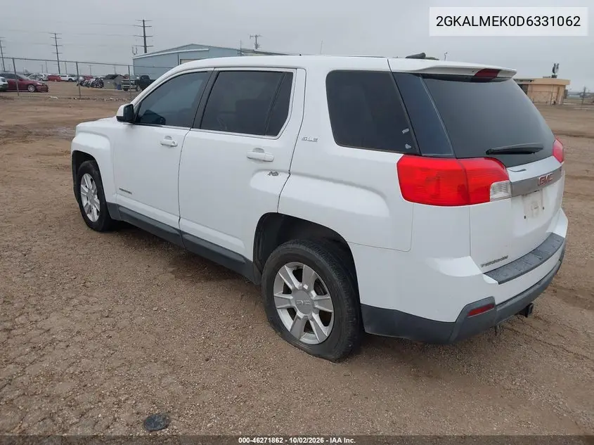 2013 GMC TERRAIN VIN 2GKALMEK0D6331062 — фото 3