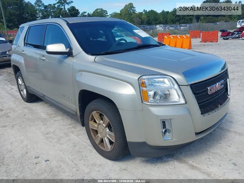 GMC TERRAIN 2013, VIN 2GKALMEK3D6343044