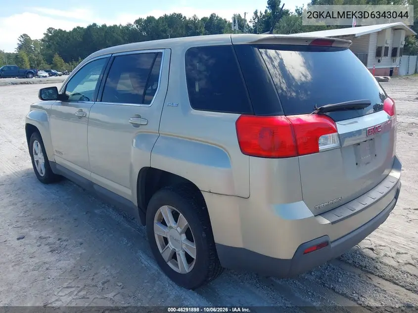 2013 GMC TERRAIN VIN 2GKALMEK3D6343044 — фото 3