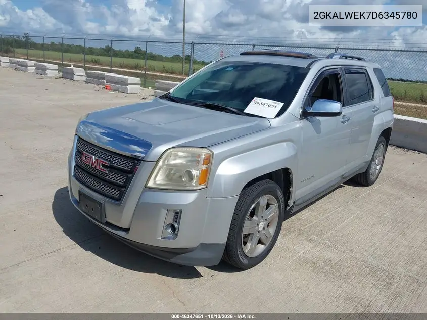 2013 GMC TERRAIN VIN 2GKALWEK7D6345780 — фото 2