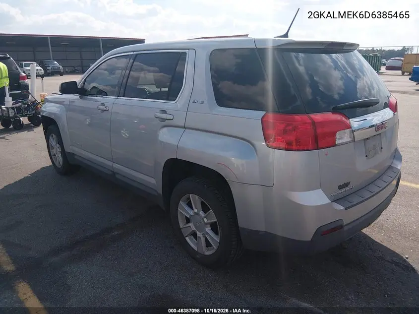 2013 GMC TERRAIN VIN 2GKALMEK6D6385465 — фото 3