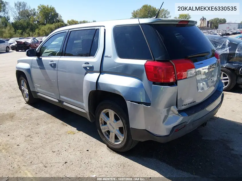 2014 GMC TERRAIN VIN 2GKALMEKXE6330535 — фото 3