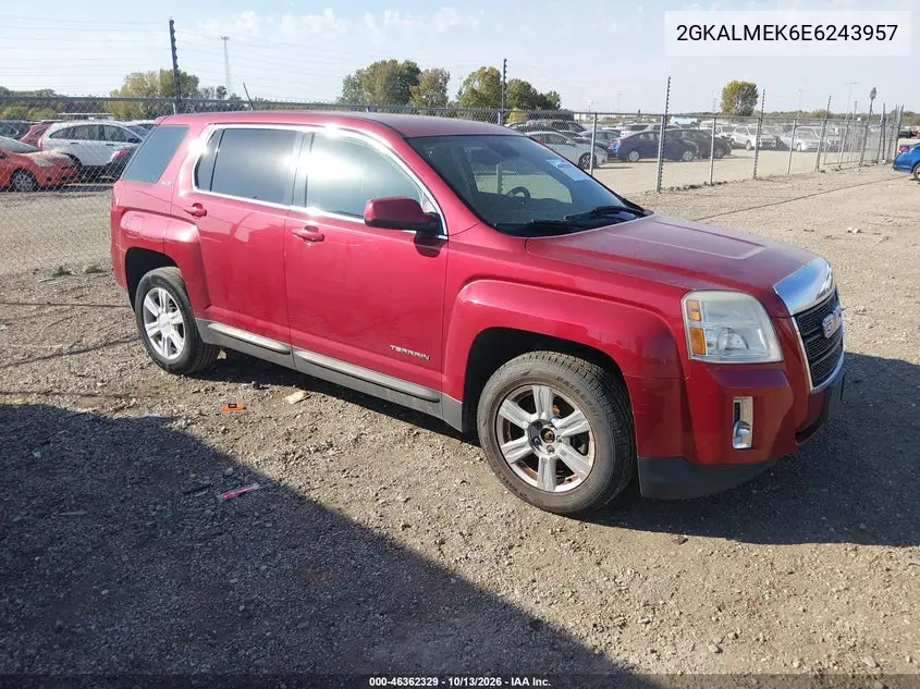 GMC TERRAIN 2014, VIN 2GKALMEK6E6243957