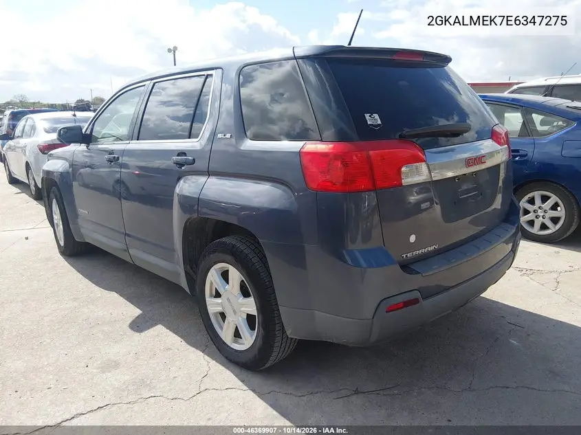 2014 GMC TERRAIN VIN 2GKALMEK7E6347275 — фото 3