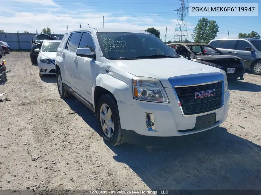 GMC TERRAIN 2015, VIN 2GKALMEK6F6119947