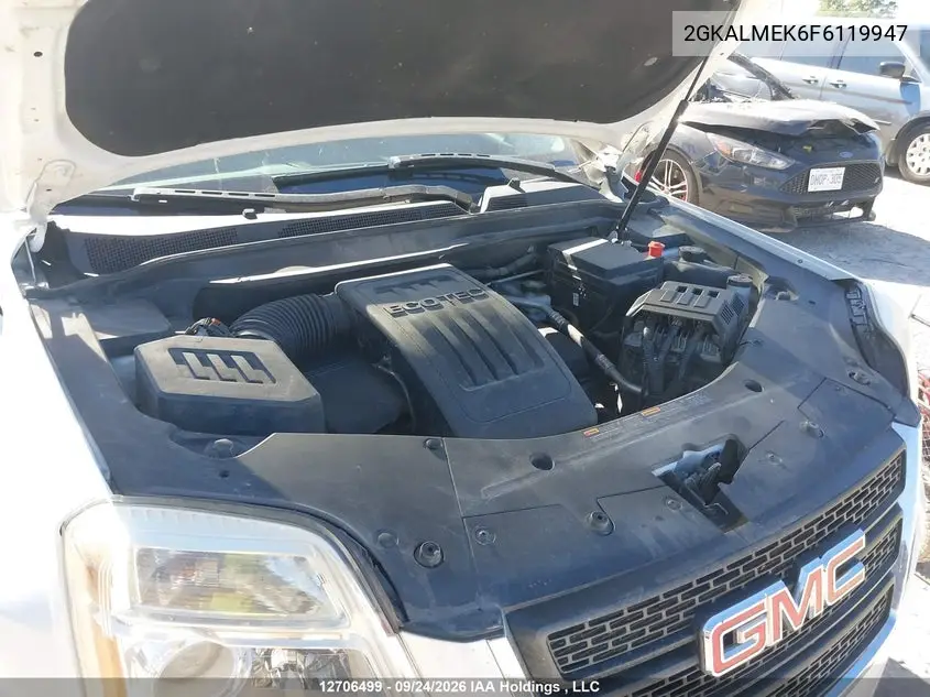 2015 GMC TERRAIN VIN 2GKALMEK6F6119947 — фото 10