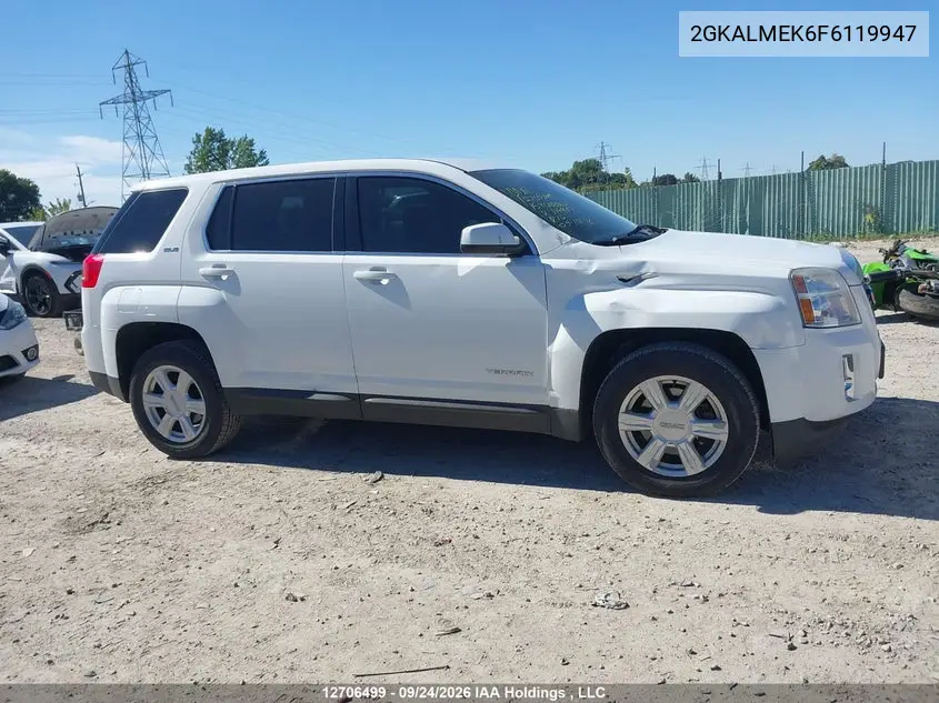 2015 GMC TERRAIN VIN 2GKALMEK6F6119947 — фото 13