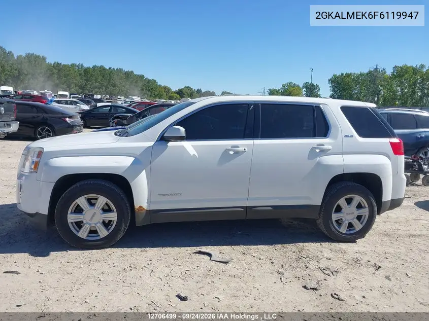 2015 GMC TERRAIN VIN 2GKALMEK6F6119947 — фото 14