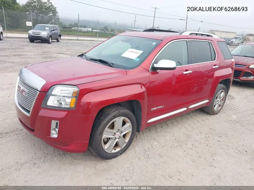 2015 GMC TERRAIN VIN 2GKALUEK0F6268693 — фото 2