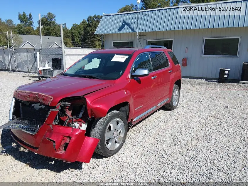 2015 GMC TERRAIN VIN 2GKALUEK6F6277642 — фото 2