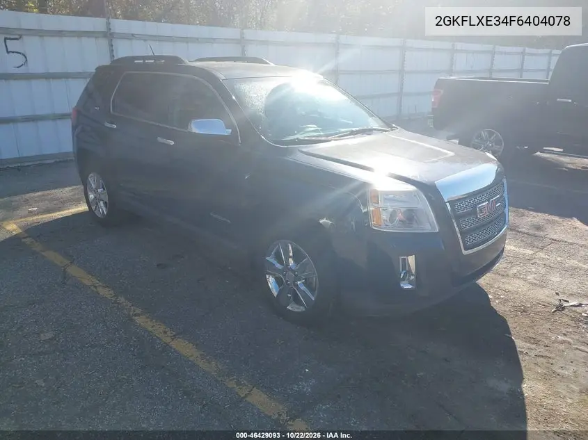 GMC TERRAIN 2015, VIN 2GKFLXE34F6404078