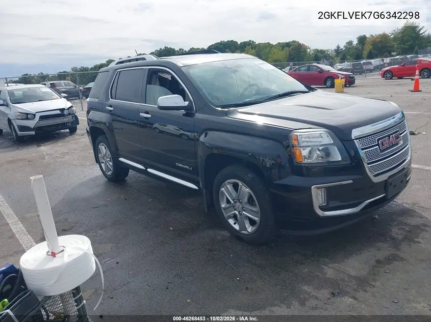 GMC TERRAIN 2016, VIN 2GKFLVEK7G6342298