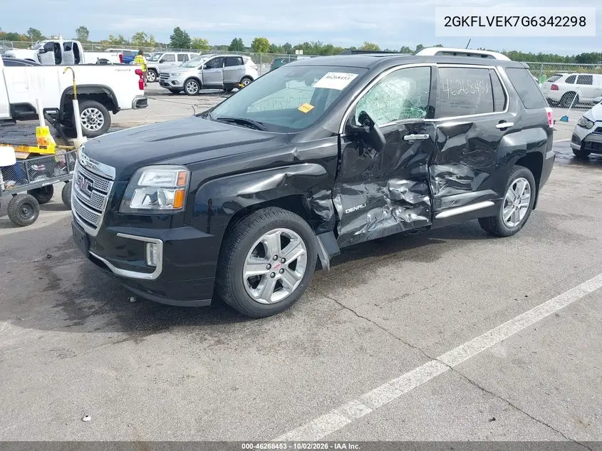 2016 GMC TERRAIN VIN 2GKFLVEK7G6342298 — фото 2