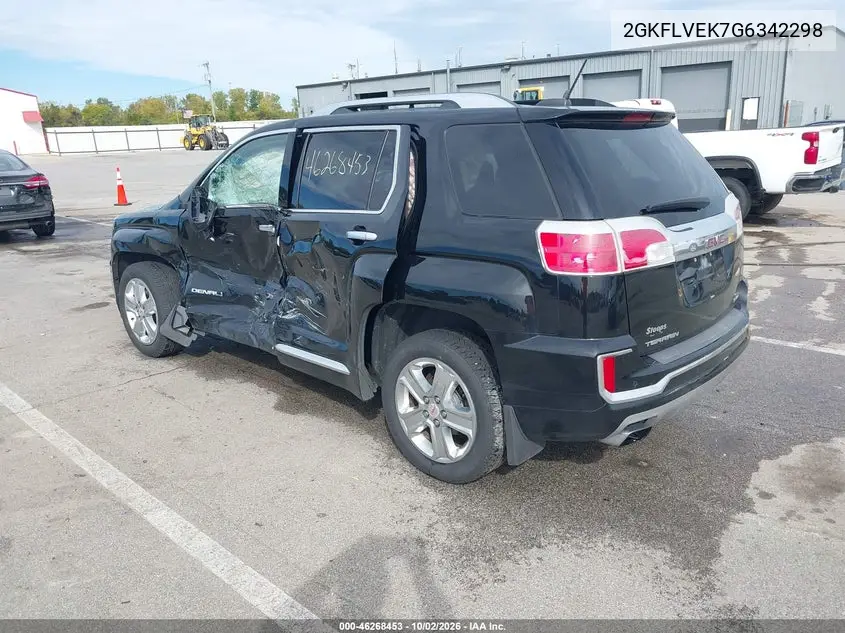 2016 GMC TERRAIN VIN 2GKFLVEK7G6342298 — фото 3