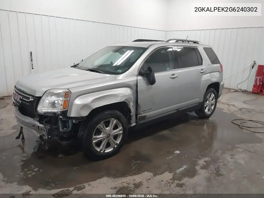 2016 GMC TERRAIN VIN 2GKALPEK2G6240302 — фото 2