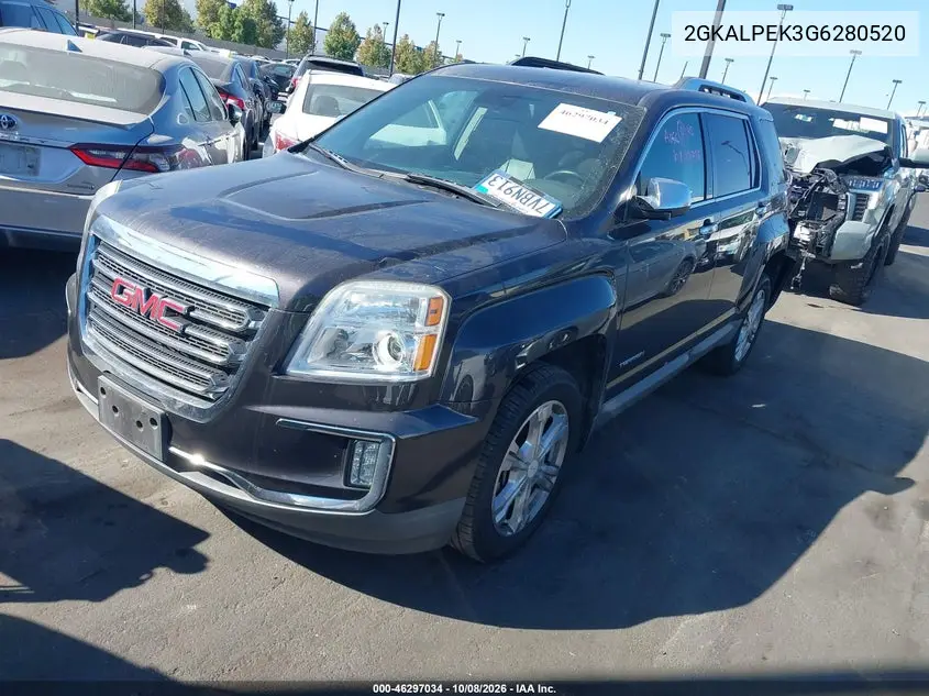 2016 GMC TERRAIN VIN 2GKALPEK3G6280520 — фото 2