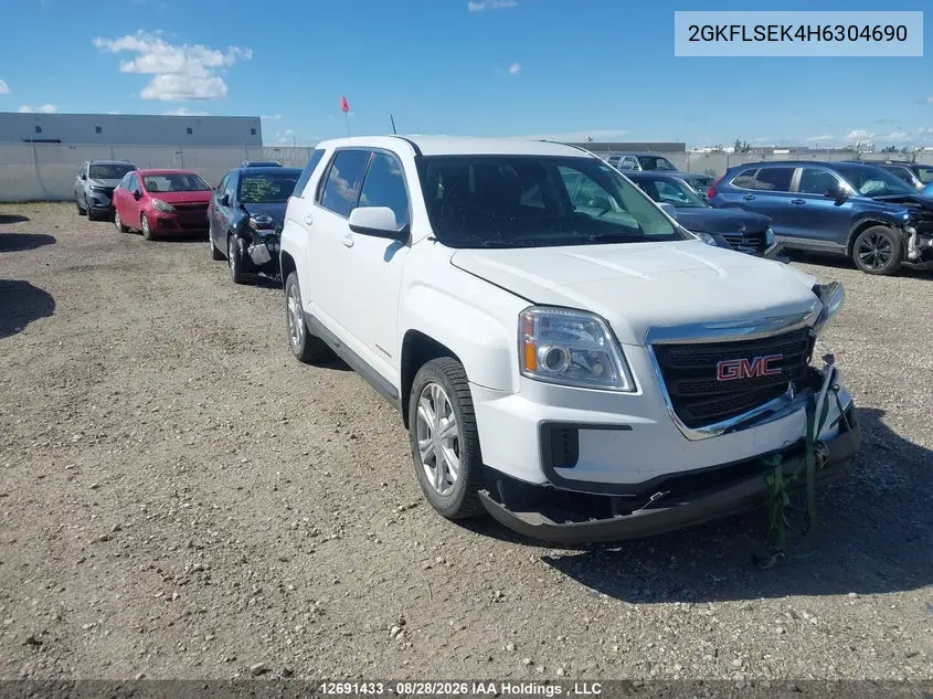 GMC TERRAIN 2017, VIN 2GKFLSEK4H6304690
