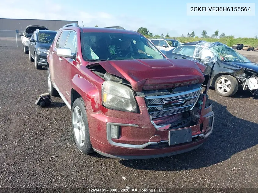 GMC TERRAIN 2017, VIN 2GKFLVE36H6155564
