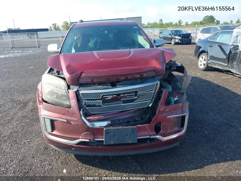 2017 GMC TERRAIN VIN 2GKFLVE36H6155564 — фото 12