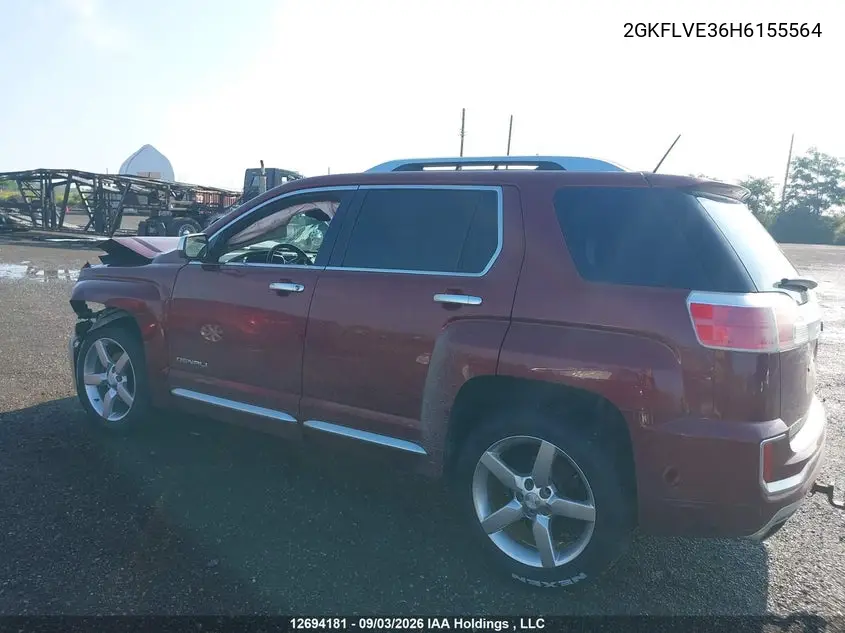 2017 GMC TERRAIN VIN 2GKFLVE36H6155564 — фото 14