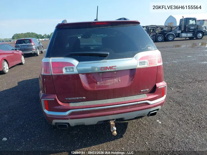 2017 GMC TERRAIN VIN 2GKFLVE36H6155564 — фото 16