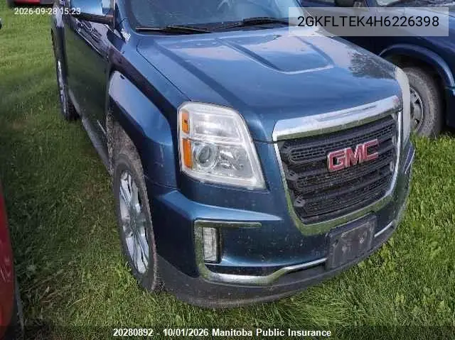 GMC TERRAIN 2017, VIN 2GKFLTEK4H6226398