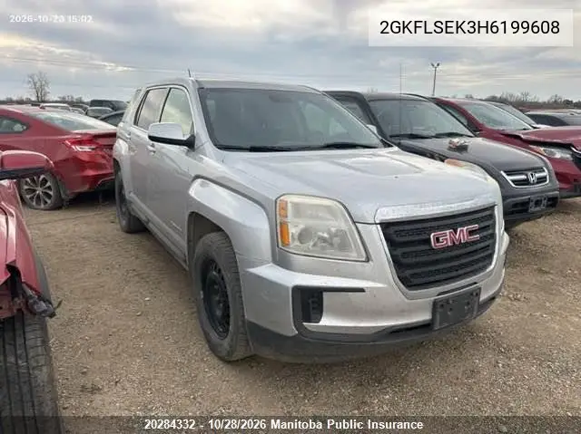 GMC TERRAIN 2017, VIN 2GKFLSEK3H6199608