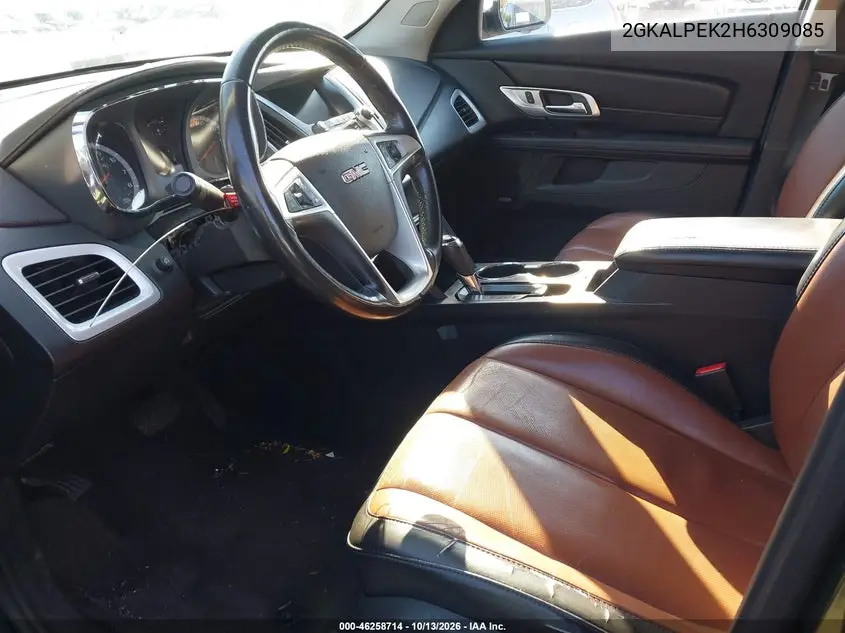 2017 GMC TERRAIN VIN 2GKALPEK2H6309085 — фото 5