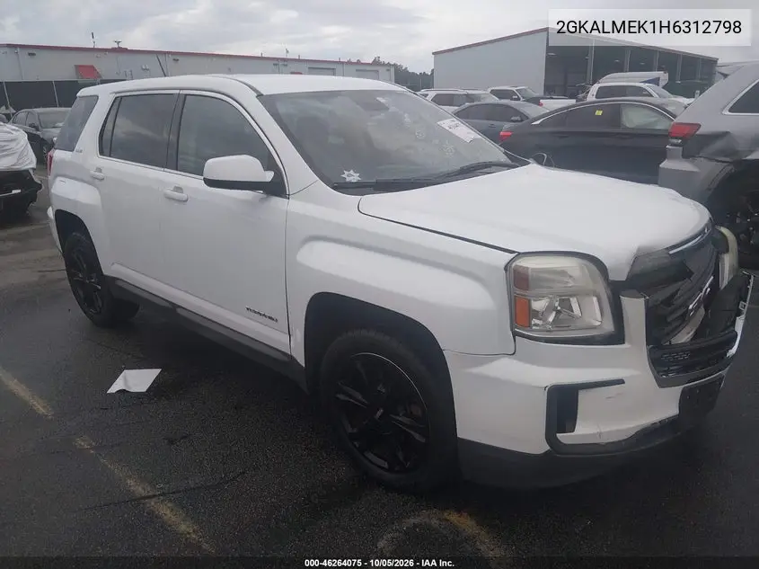GMC TERRAIN 2017, VIN 2GKALMEK1H6312798