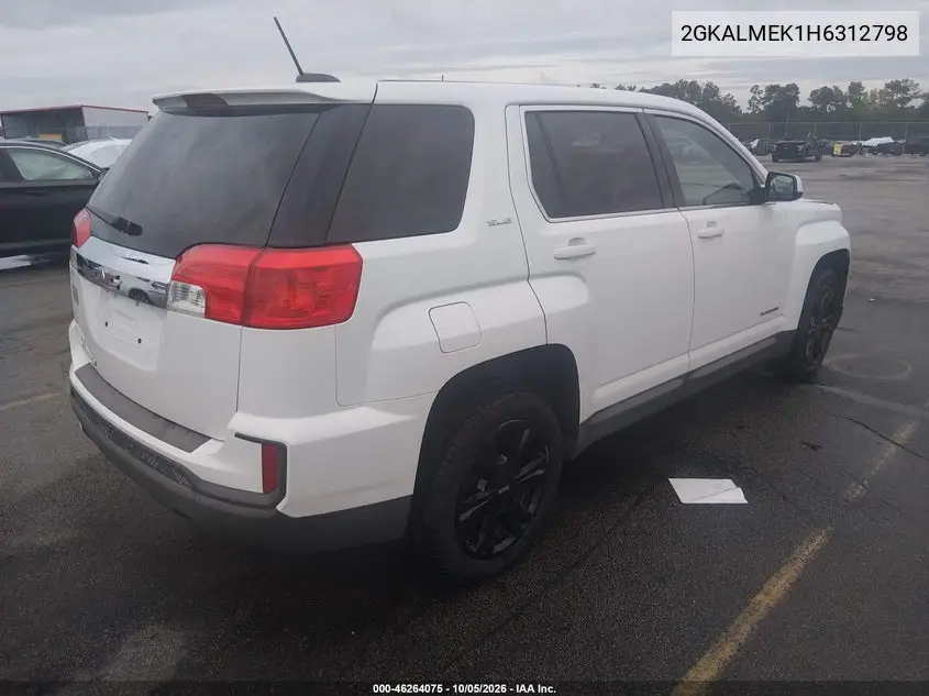 2017 GMC TERRAIN VIN 2GKALMEK1H6312798 — фото 4