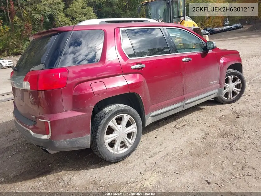 2017 GMC TERRAIN VIN 2GKFLUEK2H6301217 — фото 4