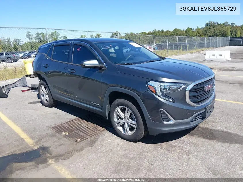 GMC TERRAIN 2018, VIN 3GKALTEV8JL365729