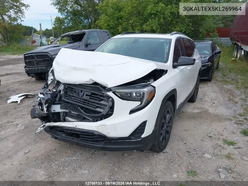 2019 GMC TERRAIN VIN 3GKALTEX5KL269964 — фото 2