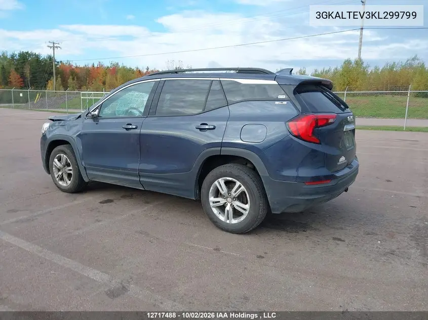 2019 GMC TERRAIN VIN 3GKALTEV3KL299799 — фото 3