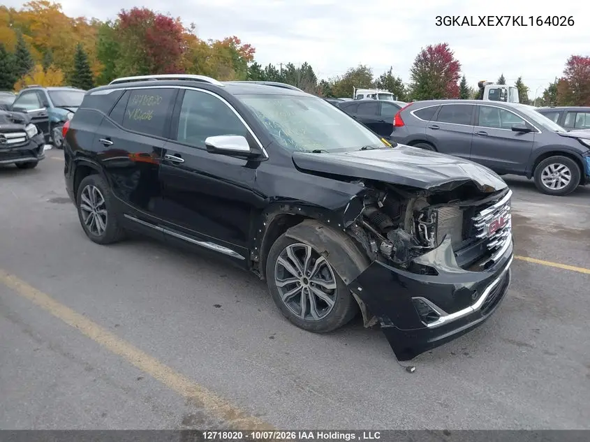 GMC TERRAIN 2019, VIN 3GKALXEX7KL164026
