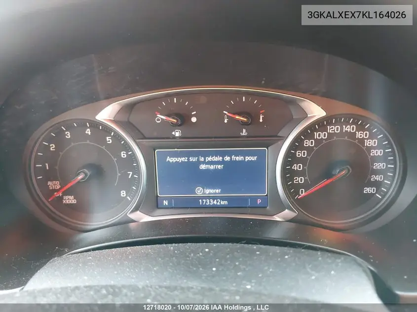 2019 GMC TERRAIN VIN 3GKALXEX7KL164026 — фото 7